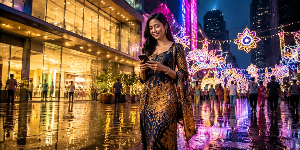 Ilustrasi deposit selamat berlatarkan batik Kuala Lumpur menggambarkan keselamatan data platform 3182
